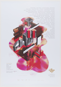 753562 Affiche voor de 11e editie van het muziekfestival Le Guess Who? te Utrecht.